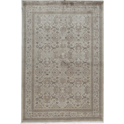 Marquis Wool Oriental Area Rug in Brown/Beige