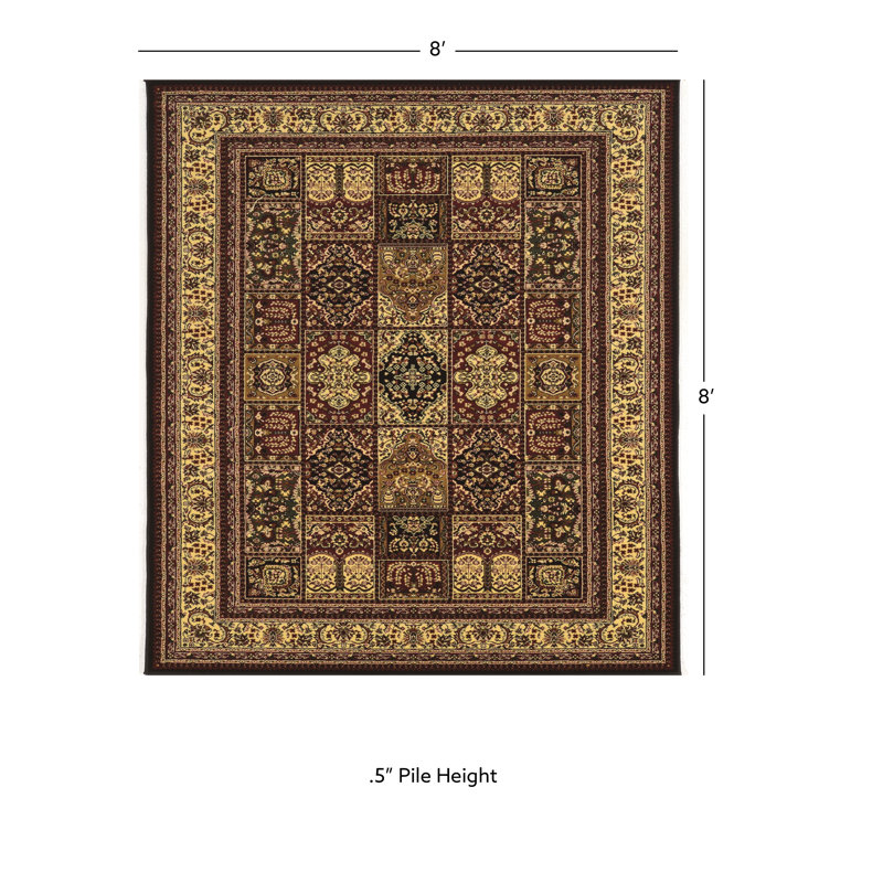 Lozoya Oriental Indoor Rug, Square 8'