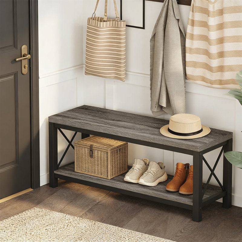 Premium Wooden Shoe Cabinet For Home, Gray