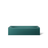 Bellwether® 60" x 30.25" Alcove Soaking Cast Iron Bathtub