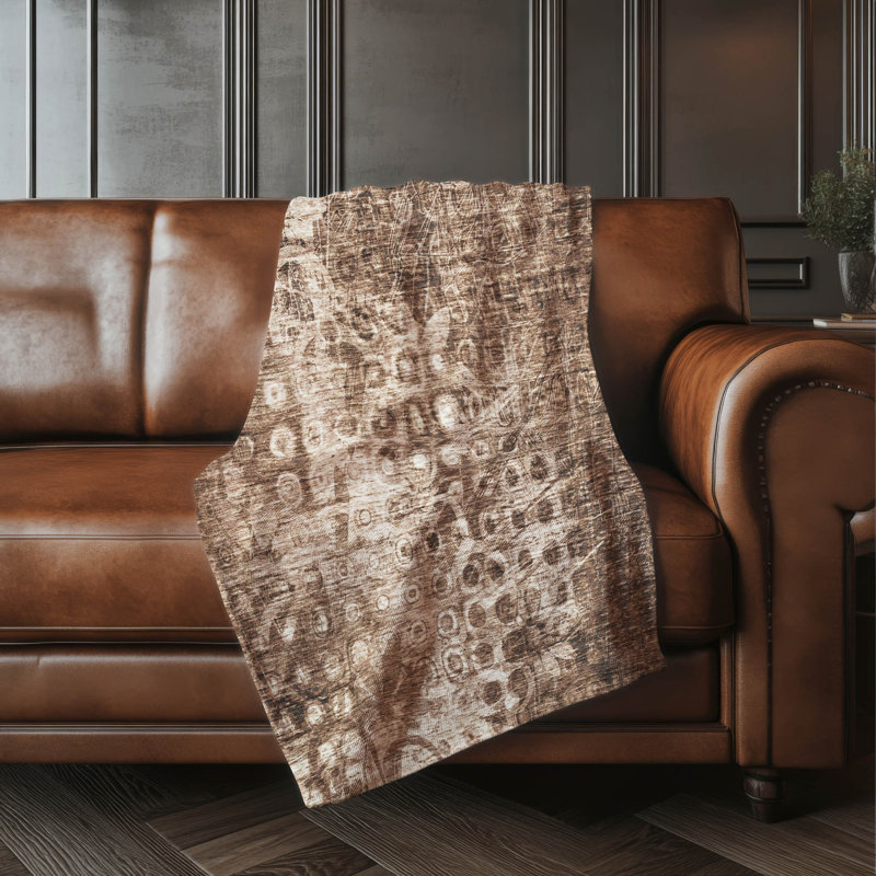 Jeté Sherpa ASB577 Addison, Chocolat