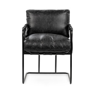 Chaise de salle à manger en cuir