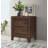Walnut Finish Nightstand With 2 Ample Drawers