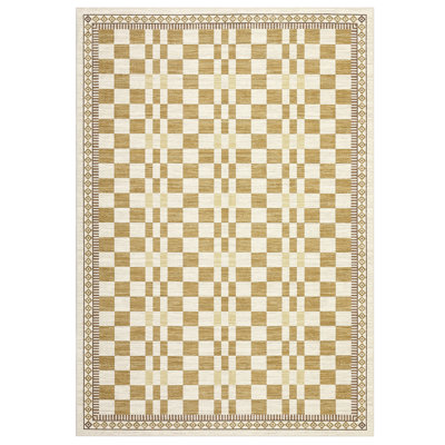 Modern Checkered Machine Washable Non-Slip Rug, Stain-Resistant Floor Cover, Ultra-Soft Faux Wool Contemporary Geometric Indoor Mat for Living Room, Bedroom