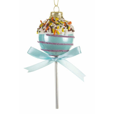Ornement de gâteau bleu bébé