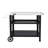 Royal Gourmet Movable 3-Shelf Grill Table with Removable Trash Bag Holder