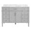 Meuble-lavabo simple 48 po avec plateau en marbre Dayan-1752063174