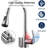 Single Handle High Arc Brushed Nickel Pull Out Kitchen Sink Faucet With 4 Spraying Modes,Single Level Stainless Steel With Pull Down Sprayer-128500621