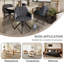 51cm H Upholstered Arm Dining Chair-850639128-865234098