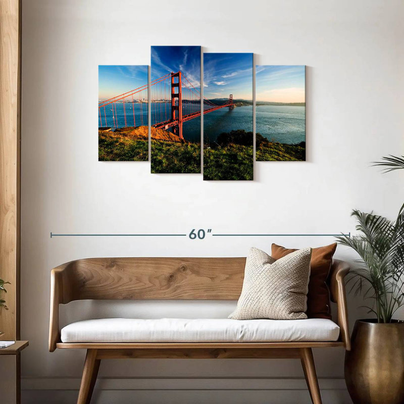 Nicci, superbe pont de San Francisco, H 27 po x l 43 po