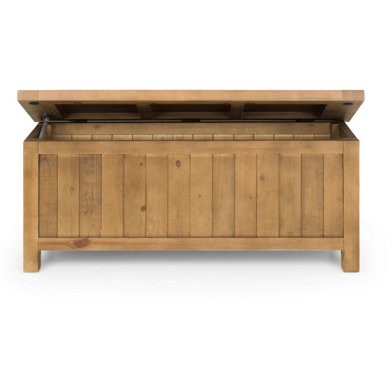 Chantal Solid Wood Bench, Natural
