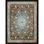 Tapis art antique chinois à motif floral bleu sur bleu