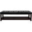 Banc de chambre et de base en bois rembourré. Siège entièrement rembourré en éponge. Fabrication. Housse de protection souple. Structure en bois massif et pieds en bouleau. L 58,99 po x P 19,47 po x H 17,45 po. Banc noir pour vestibule. Base.