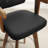 29.9" Mid‑Century Modern Swivel Upholstered Bar Stools Solid Wood Frame with Armrests (Set Of 2)-1638089953