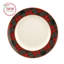 Ensemble de 4 assiettes à dîner de Noël en tartan 10,5 po