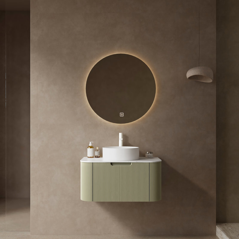 Meuble-lavabo de salle de bain avec lavabo, conception moderne de 30 po, intriguant, lavabo en céramique, surface en marbre artificiel, armoire de contreplaqué pour le rangement, armoire de rangement adéquate, fascinant, comptoir, abondant