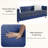 Egidia 83.07'' Velvet Sofa-596081207