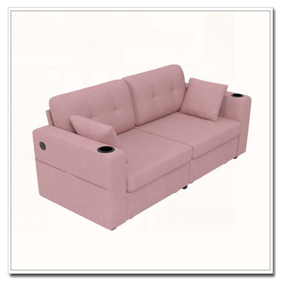 Sofas for Living Room, Couch Set,3 Seats Sofa, USB Charging,Wood Frame,Easy to Install,with Storage