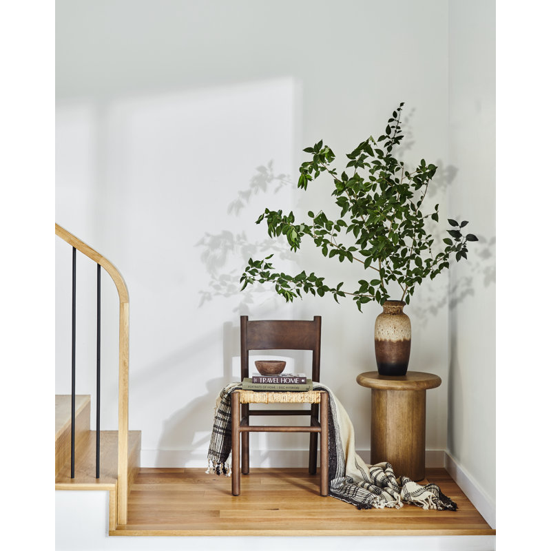Zach Solid Wood End Table, Burnished Parawood