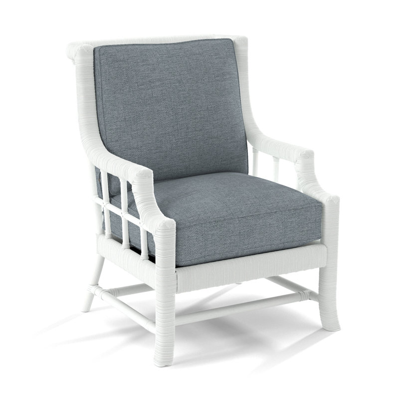 Lafayette Armchair, Frost White, White Performance Fabric; 0851-94
