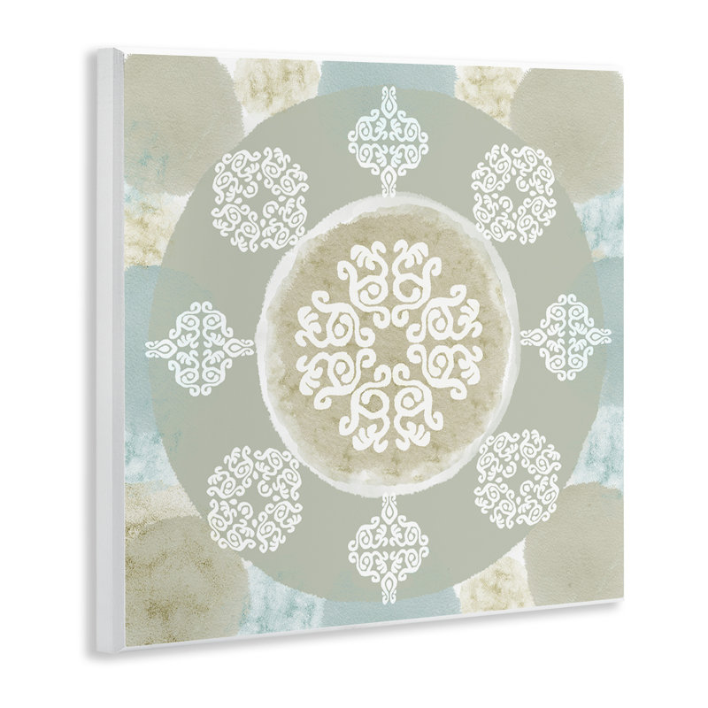 «Mint & Beige Mandala» par Flora Kouta