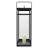 Modern Metal Black Rectangular Lantern-1667089182