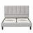 Degregorio Harper Grey Upholstered Tufted Platform Bed-69347731