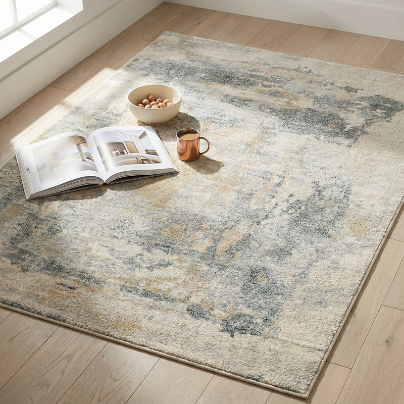 Abstract Area Rug, Rectangle 200 x 280 cm