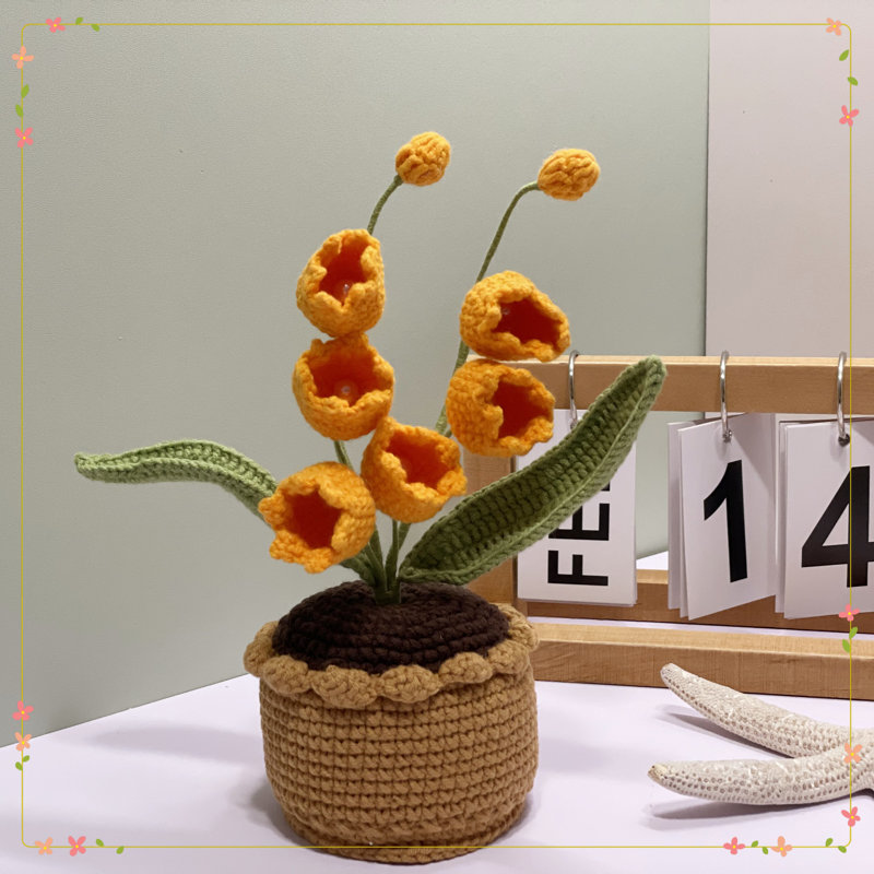 Arrangement de fleurs artificielles 2025, Orange