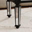 Table basse en argent et noir