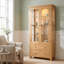 Solid Wood 90 cm W Display Cabinet