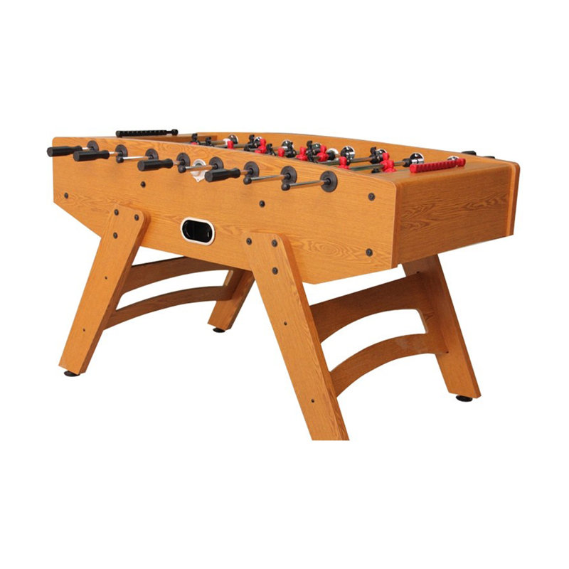 Orange Rectangular Manufactured Wood + Metal Foosball Tables