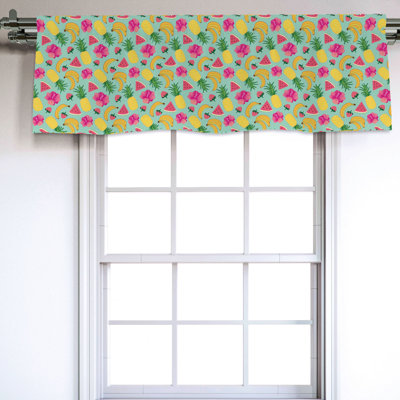 Sateen Ruffled Window Valance