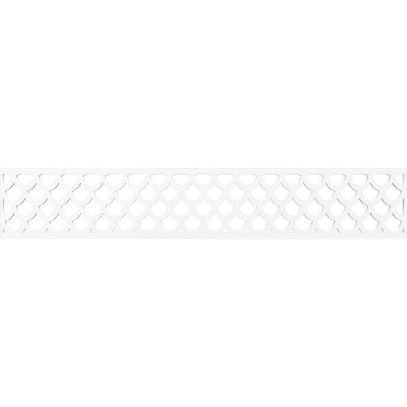 Moulure Hudson, H 8 po x l 46,63 po x P 0,38 po, PVC de qualité architecturale