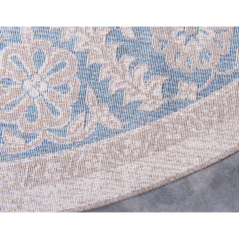 Linz Oriental Indoor Rug, Round 6'