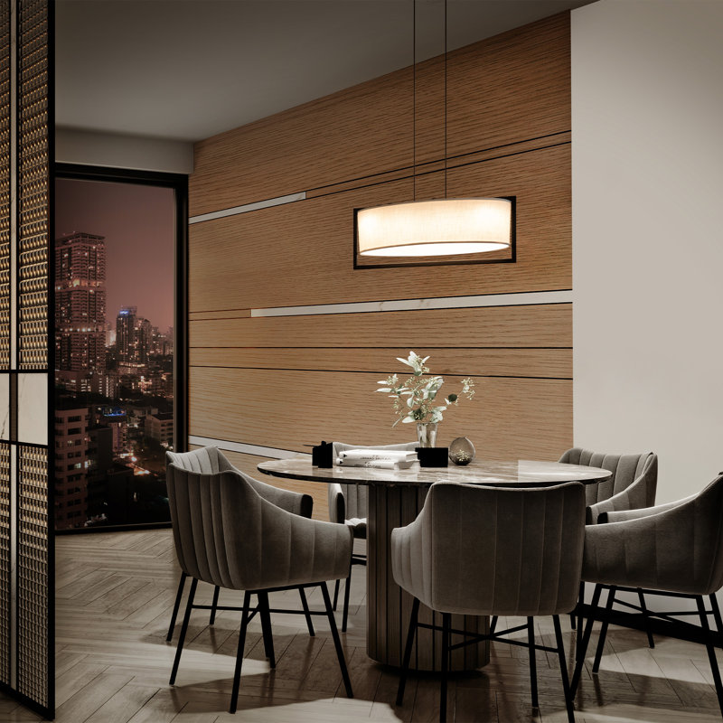 Park Avenue 1 - Light LED Pendant, Aged Brass