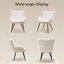 Chaise d'appoint rembourrée moderne avec pieds en métal - Chaise d'appoint confortable pour la cuisine ou la salle à manger-89119808