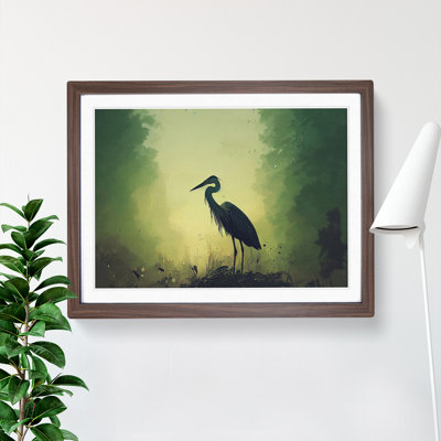 Heron Bird - Single Picture Frame Painting
