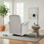 Fauteuil pivotant d'appoint avec base en bois-1788456583