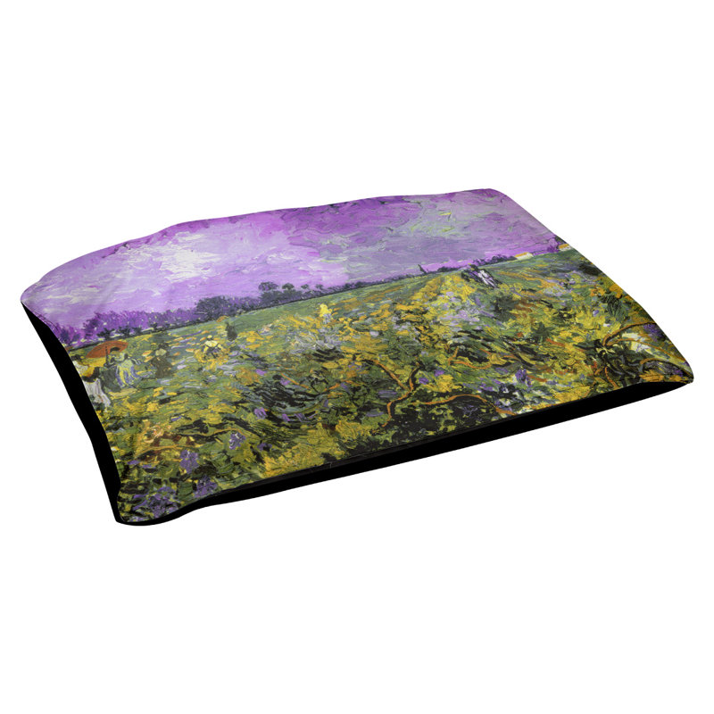 Coussin de création de vignoble Burk, Moyen (L 42,5 po x l 32,5 po), Mauve