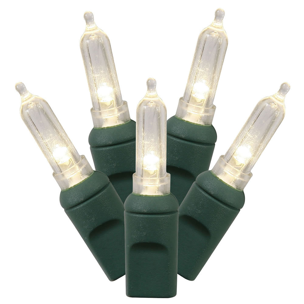 Italian LED Single Mold Christmas Lights, Warm White