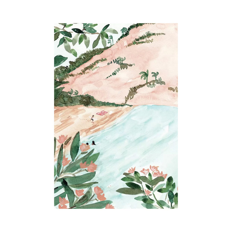 Beach Day by Sabina Fenn - Wrapped Canvas Painting, 66.04 cm H x 45.72 cm W x 3.175 cm D