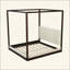 Lit plateforme à baldaquin en bois avec tête de lit tapissier-129743626-129743628