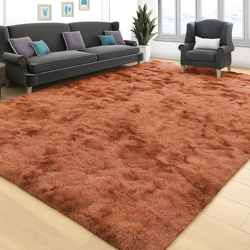 Non-Slip Soft & Fluffy Shaggy Area Rug, Rectangle 80 x 150 cm