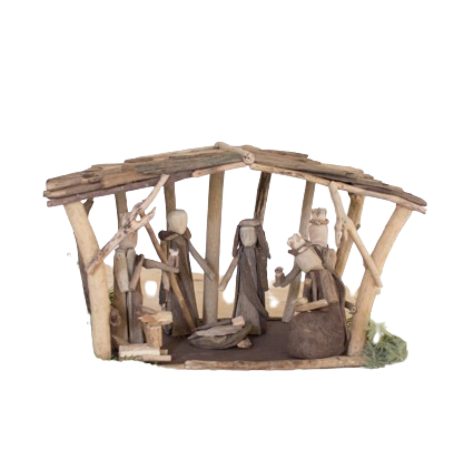 The Holiday Aisle® Driftwood Nativity | Wayfair