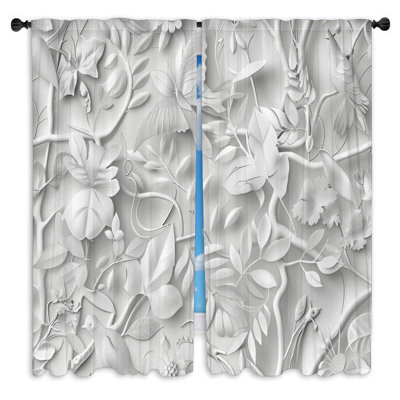 Paire de rideaux obscurcissant en polyester Taffney