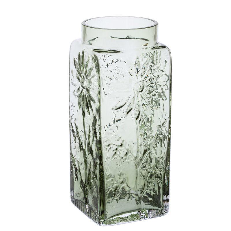 Marguerite 53.34Cm Crystal Table Vase, Olive Green