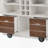 54" Farmhouse Kitchen Island With Drop Leaf, Power Outlet, Kitchen Storage Cart With 2 Doors, 2 Drawers, Rolling Kitchen Island On 4 Large Wheels With Spice Rack For Kitchen, Dining Room, White-1734302637