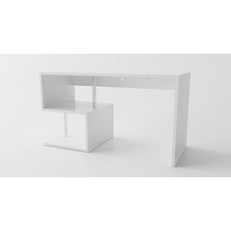 Clara Computer Desk, White