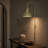26" Modern Plug-In Wall Sconce with Metal Dome Shade, E26 Base, Easy Installation, Indoor Wall Light, Sage Green-856262936